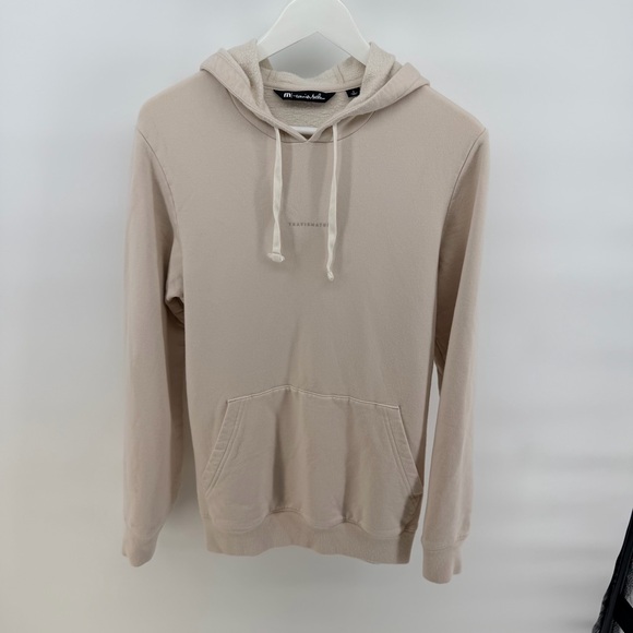 Travis Mathew Coastal Cloud Men's Off-White Hoodie in Moonbeam - Picture 2 of 5